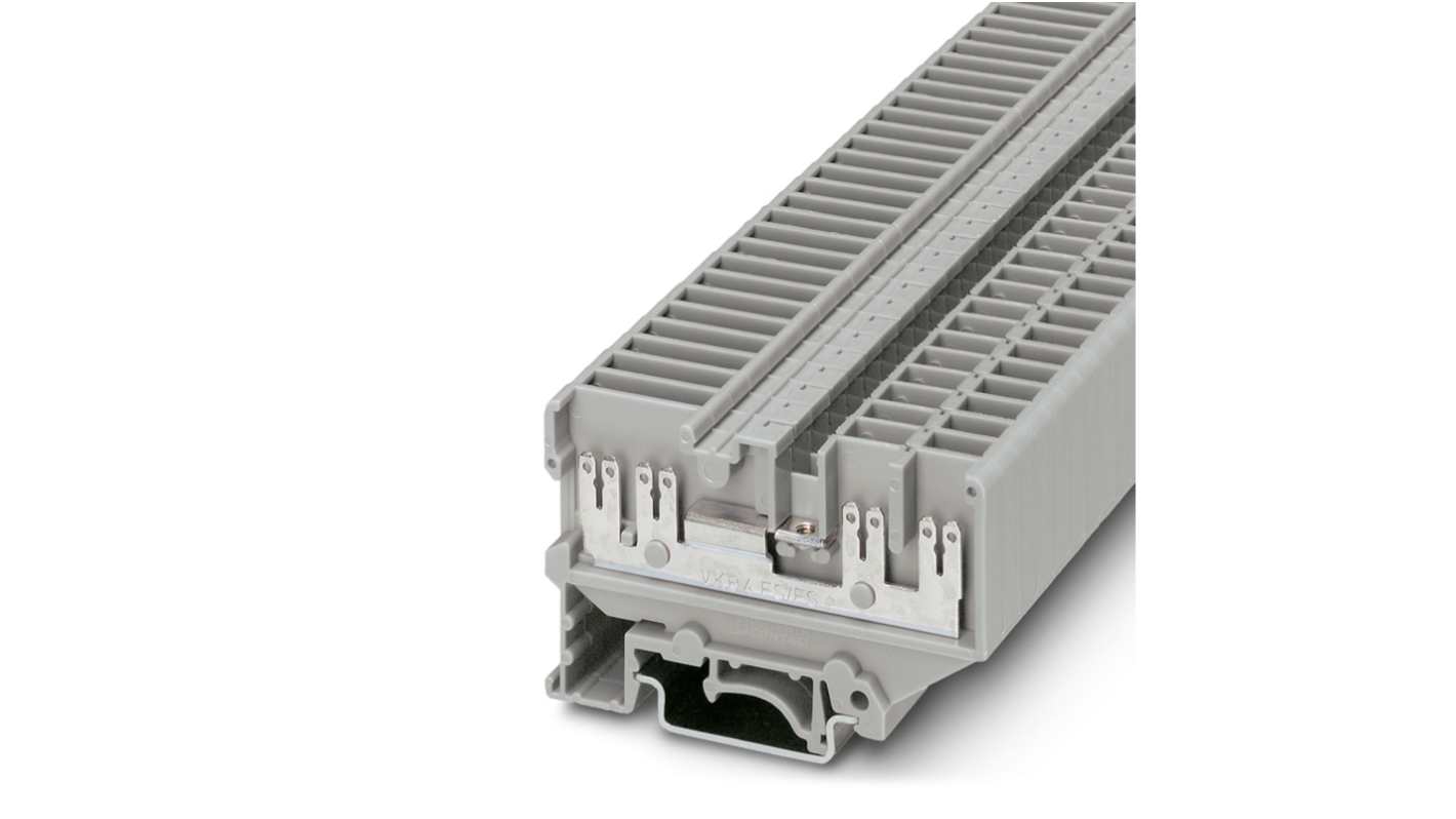 Phoenix Contact 1953017 UVKB 4-FS/FS(8-2.8-0.8) Series Grey, 4mm², 1-Level, Spade Termination