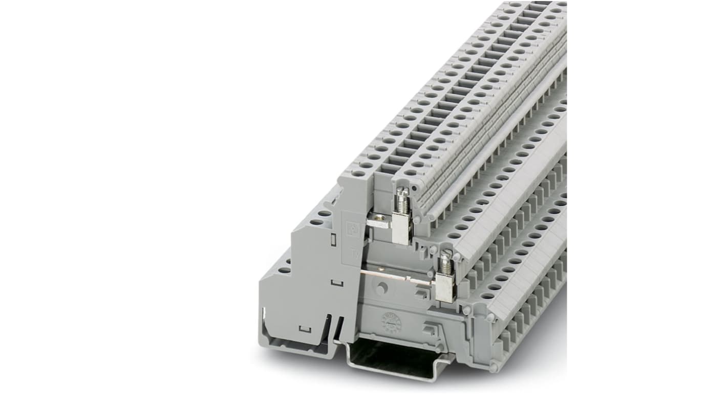 Phoenix Contact 2716512 DIKD 1.5-2D Series Grey, 2.5mm², Double-Level, Screw Termination
