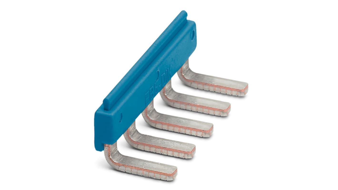 Phoenix Contact EB 5- DIK BU Series Insertion Bridge for Use with DIN Rail Terminal Blocks