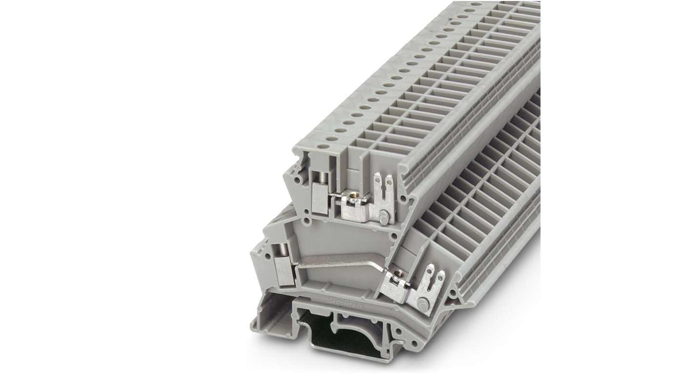 Phoenix Contact 2770561 UKK 4-FS Series Grey, 4mm², 1-Level, Screw Termination
