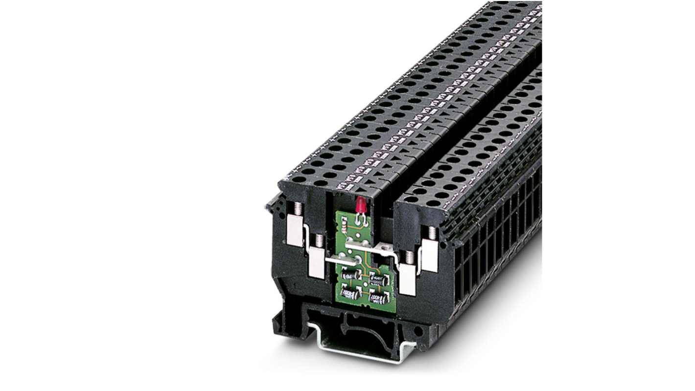 Phoenix Contact 2775061 UDK 4-ILA 500 Series Black, 4mm², 1-Level, Screw Termination