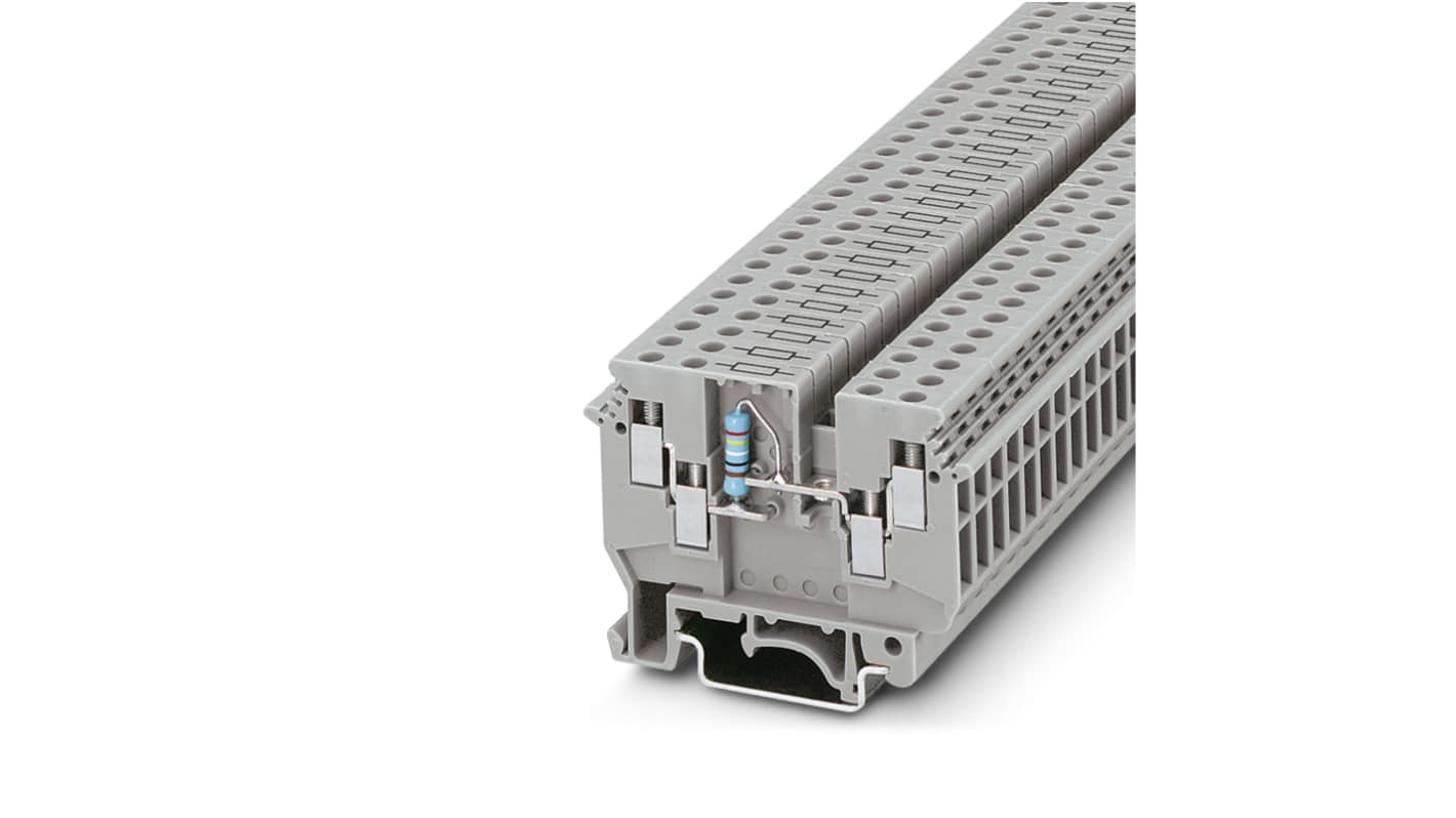 Phoenix Contact 2775249 UDK 4-DUR 249 Series Grey, 4mm², 1-Level, Screw Termination
