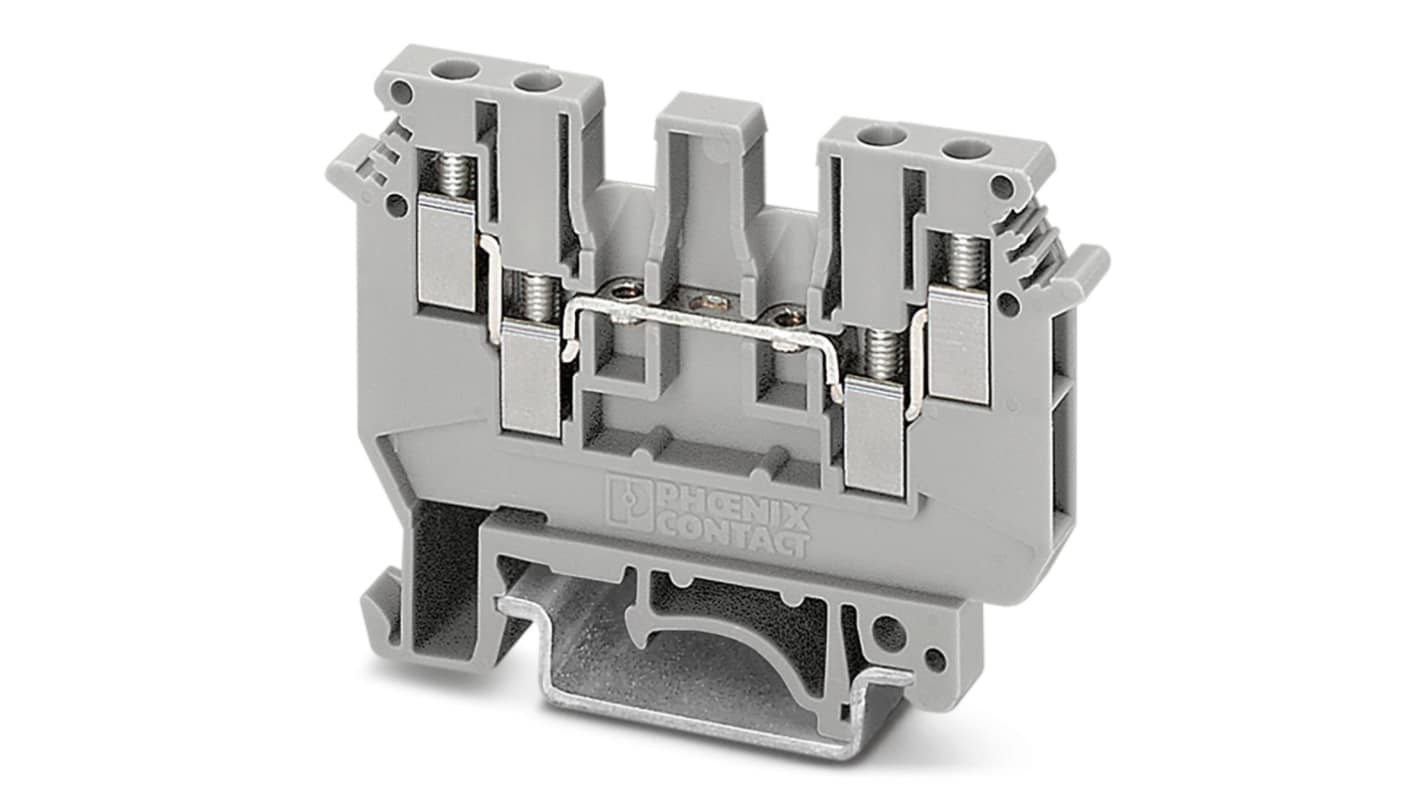 Phoenix Contact 2775375 UDK 3 Series Grey, 2.5mm², 1-Level, Screw Termination
