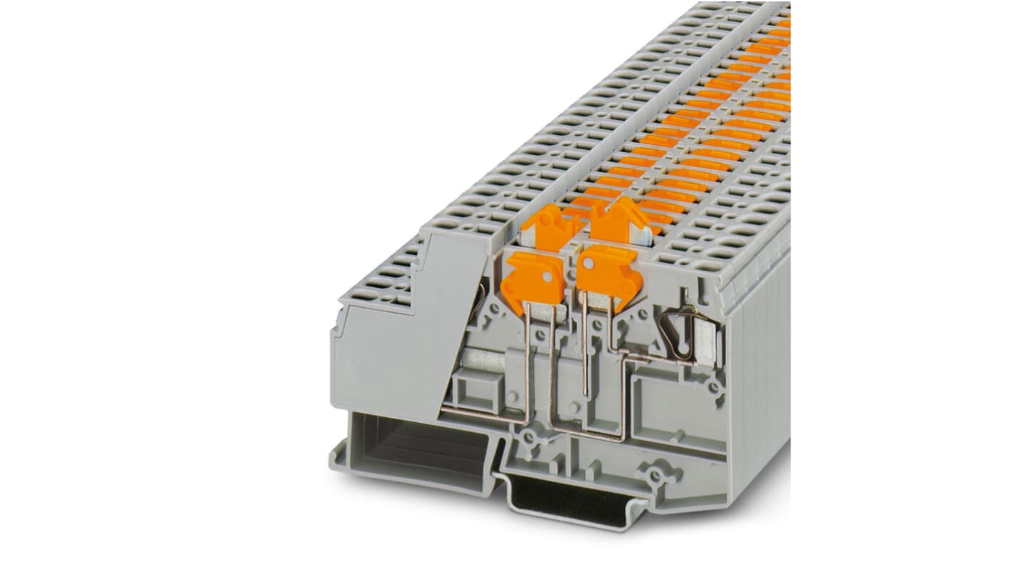 Phoenix Contact 3005808 ZDMTK 2.5-TWIN Series Grey, 1.5mm², 2-Level, Spring Cage Termination