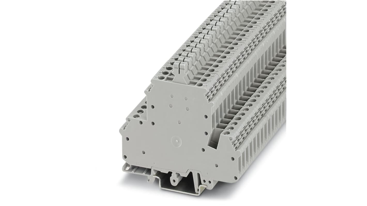 Phoenix Contact 3007055 UKK 5-T Series Grey, 4mm², 1-Level, Screw Termination