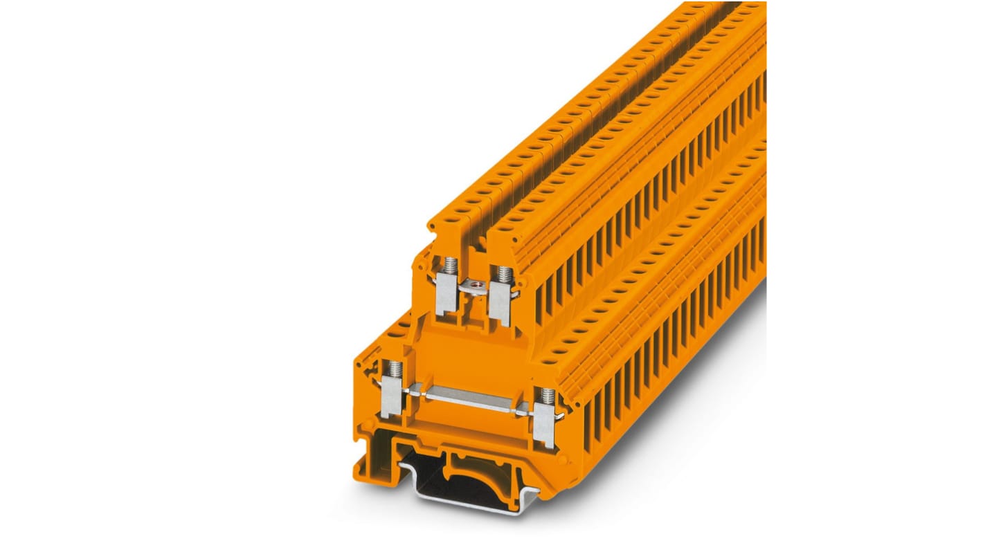 Phoenix Contact 3007314 UKK 5 OG Series Orange, 4mm², 2-Level, Screw Termination