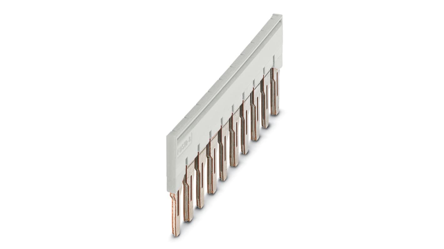 Phoenix Contact FBS 10-8 GY Series Plug-in Bridge for Use with DIN Rail Terminal Blocks, 41A