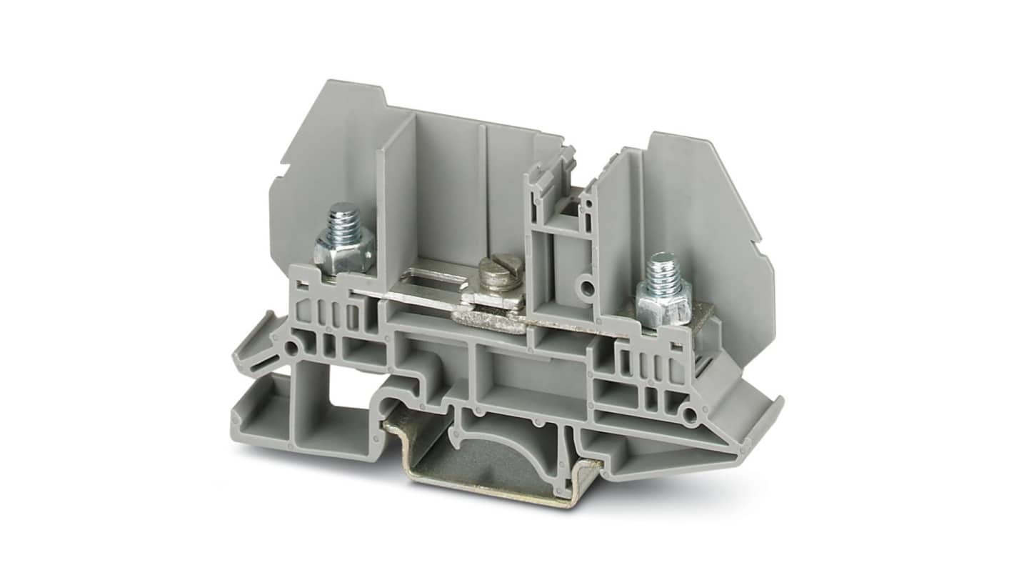Phoenix Contact 3214932 RBO 5-T-B Series Grey, 6mm², 1-Level, Bolt Termination