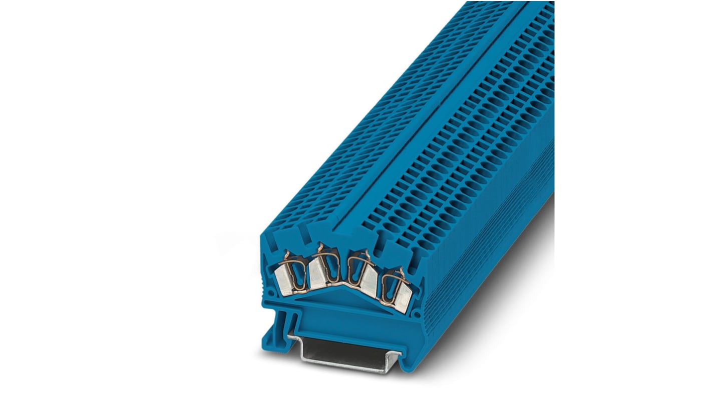 Phoenix Contact 3036288 STS 2.5-QUATTRO BU Series Blue, 2.5mm², 1-Level, Spring Cage Termination