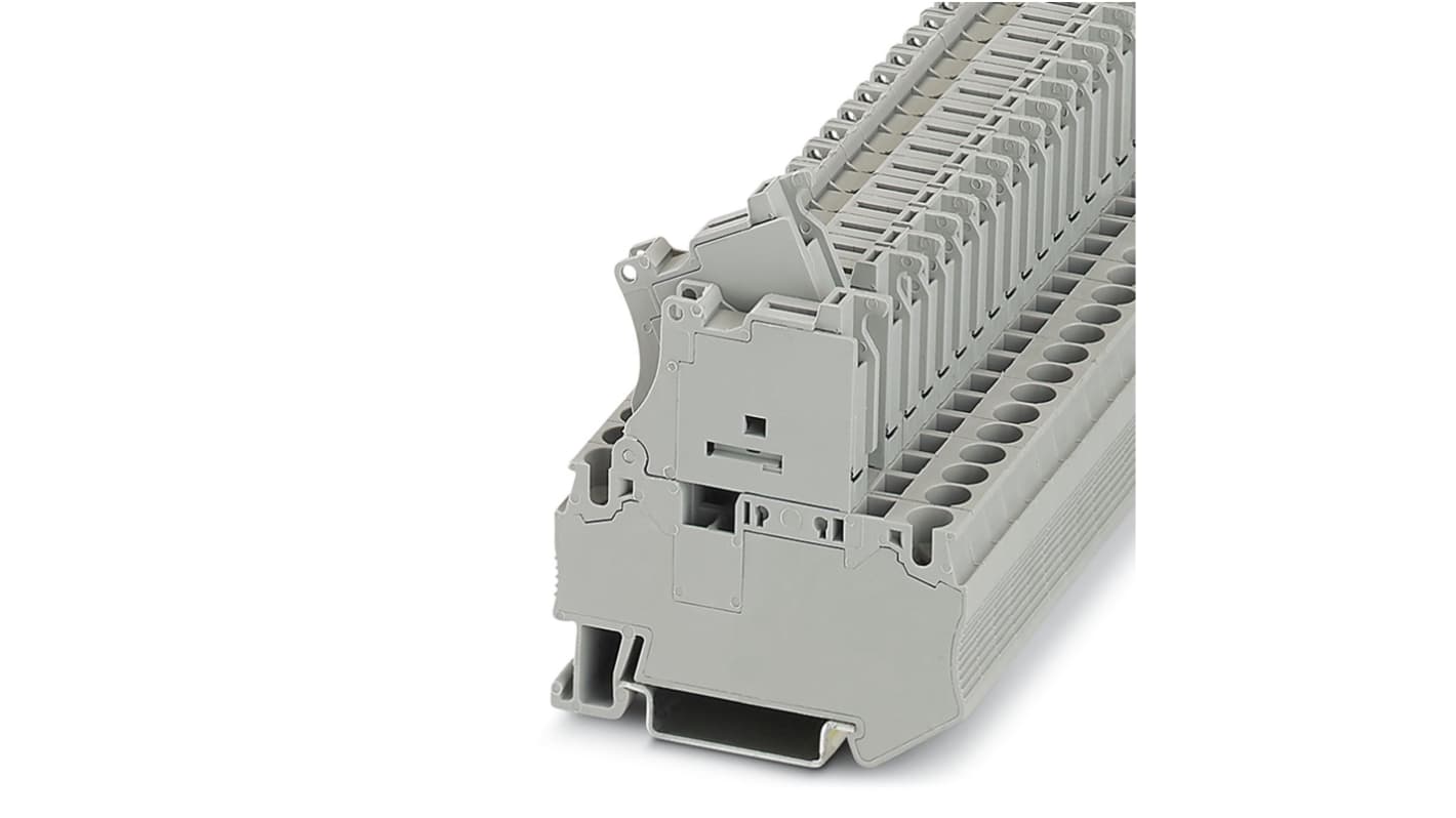 Phoenix Contact 3039890 ST 4-HESI (5X20)GY/GY Series Grey, 4mm², 1-Level, Screw Termination