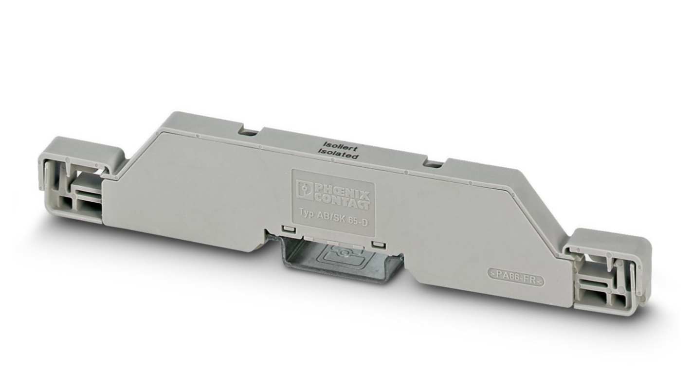 Phoenix Contact AB-SK 65-D INSULATED Series Support Bracket for Use with Busbar, 0A