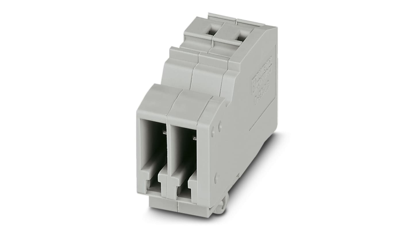 Phoenix Contact SC 2.5-RZ/ 2 Series Combi Receptacle for Use with DIN Rail Terminal Blocks, 24A