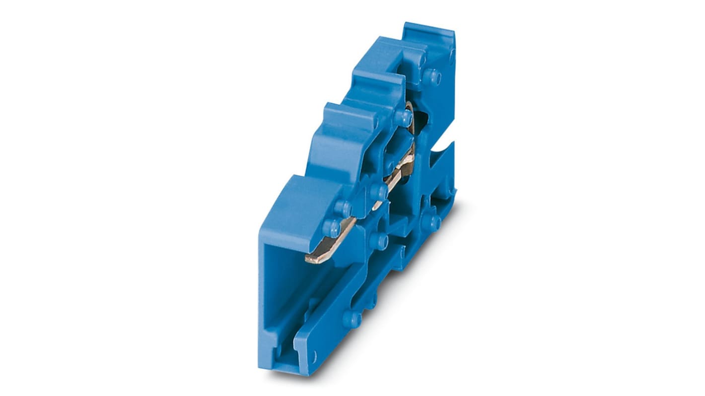 Phoenix Contact SC 2.5/ 1-L BU Series Combi Receptacle for Use with DIN Rail Terminal Blocks, 24A