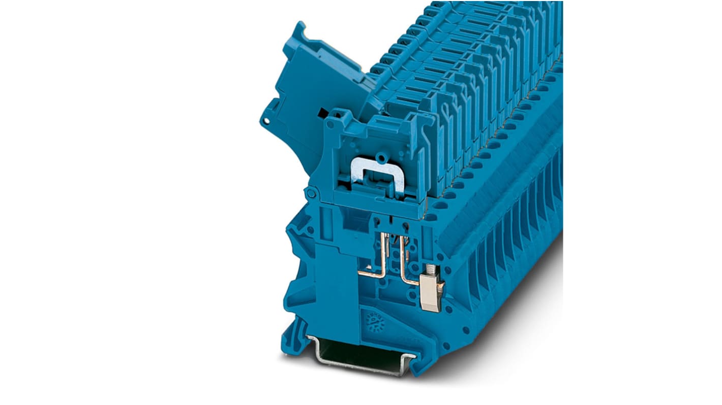 Phoenix Contact 3046456 UT 4-HEDI BU Series Blue, 2.5mm², Single-Level, Screw Termination