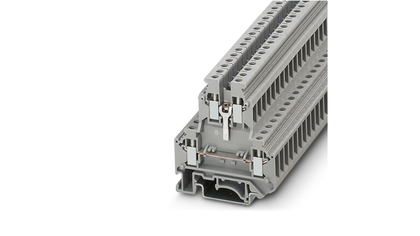 Phoenix Contact 3048027 UKK 5-BE Series Grey, 4mm², 2-Level, Screw Termination