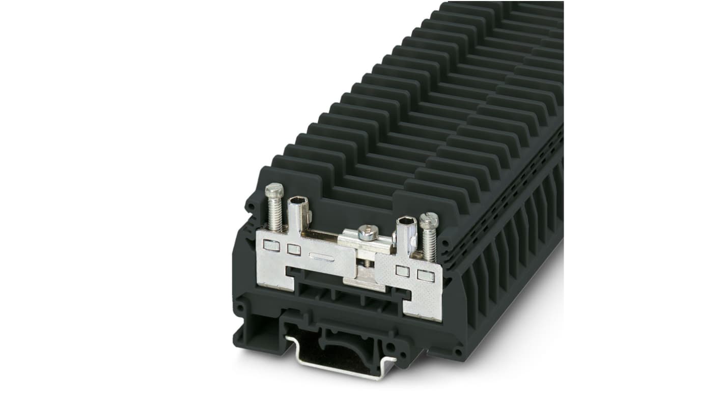 Phoenix Contact 3057348 URTK/S-IB BK Series Black, 6mm², 1-Level, Screw Termination