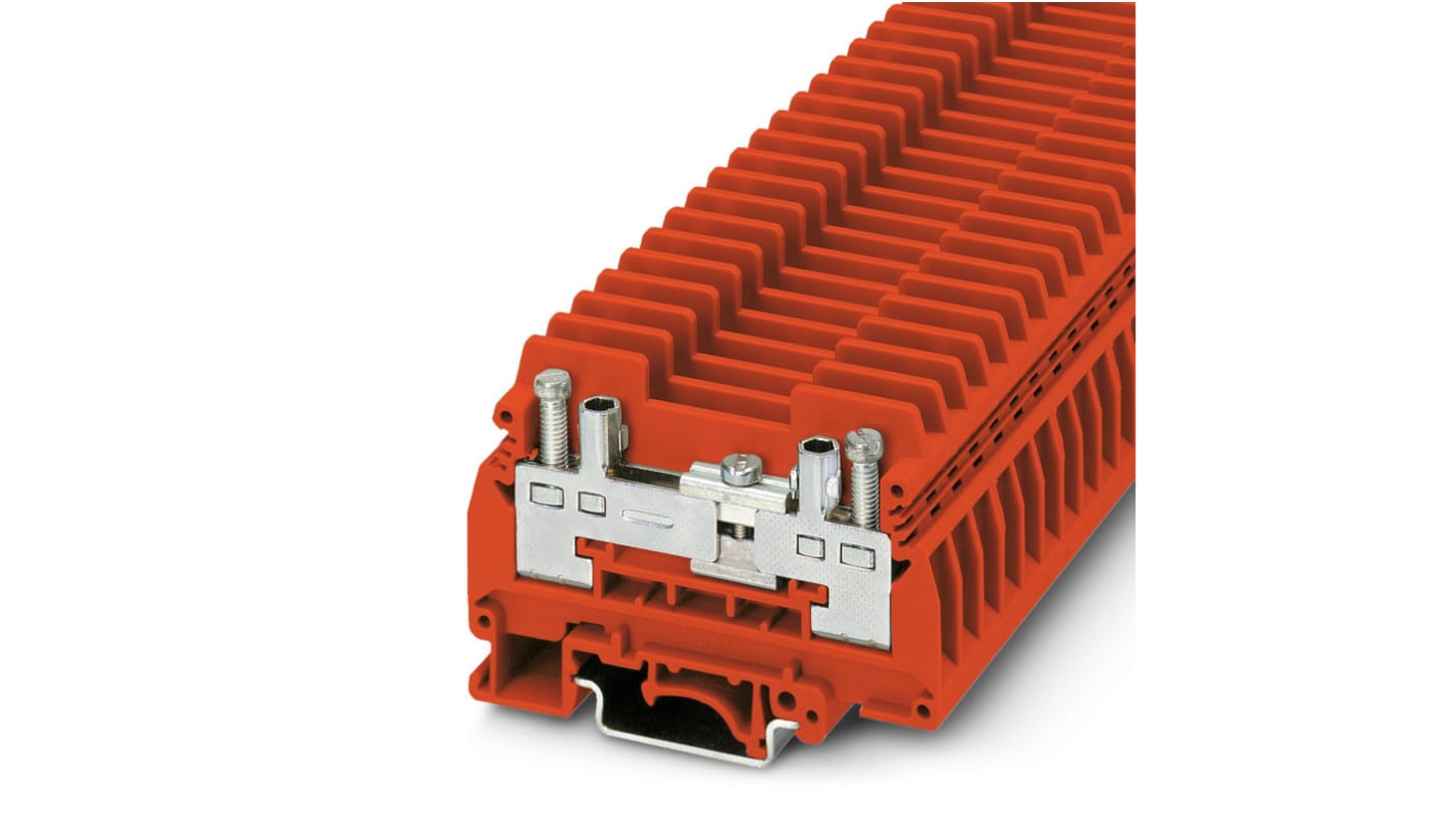 Phoenix Contact 3057351 URTK/S-IB RD Series Red, 6mm², 1-Level, Screw Termination