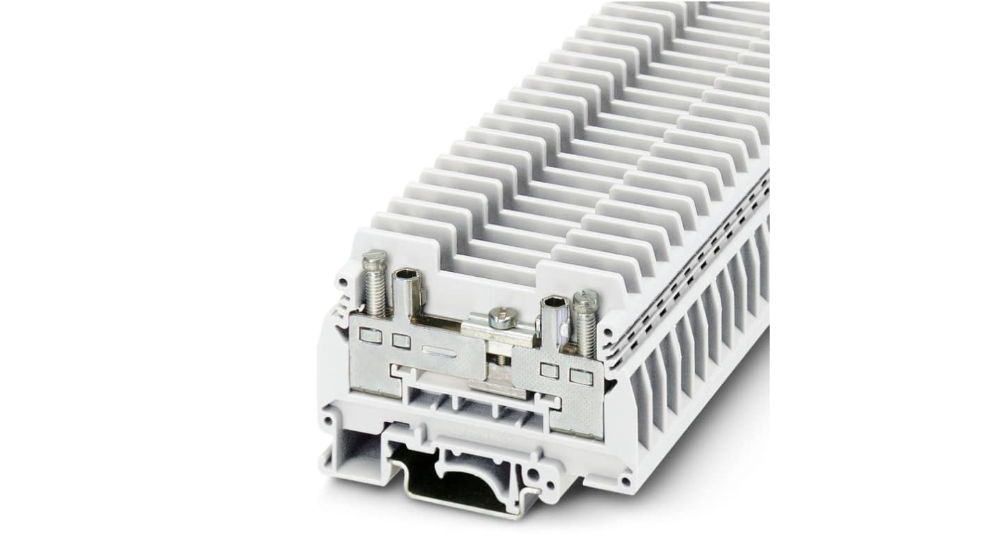 Phoenix Contact 3057364 URTK/S-IB WH Series White, 6mm², 1-Level, Screw Termination