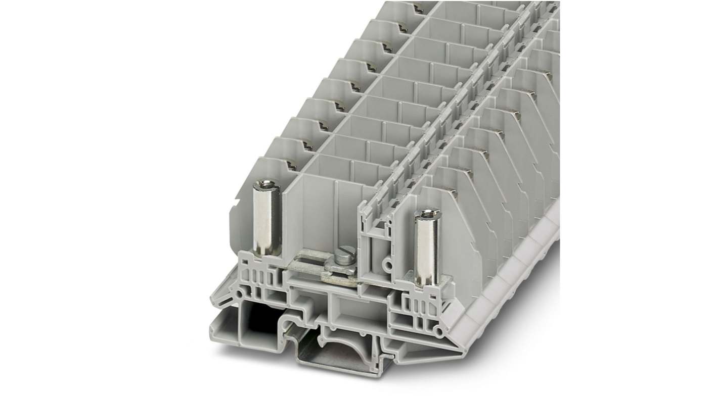 Phoenix Contact 3058114 RBO 5-T Series Grey, 10mm², 1-Level, Bolt Termination