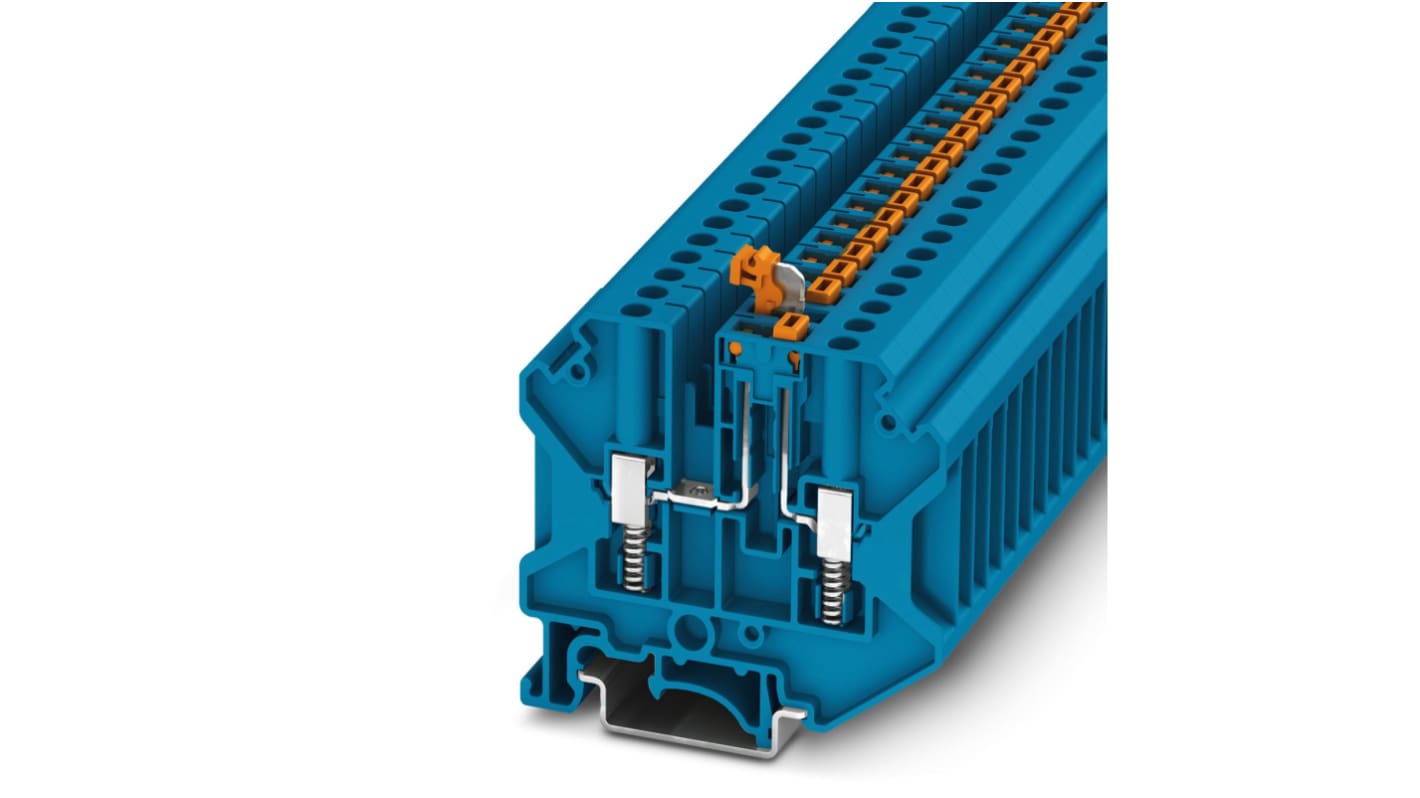 Phoenix Contact 3070305 USST 4-MT BU Series Blue, 4mm², 1-Level, Screw Termination