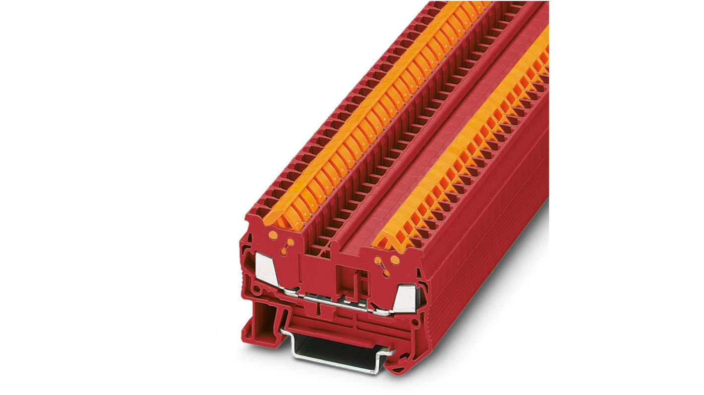 Phoenix Contact 3206254 QTC 1.5 RD Series Red, 1.5mm², 1-Level, Quick Termination