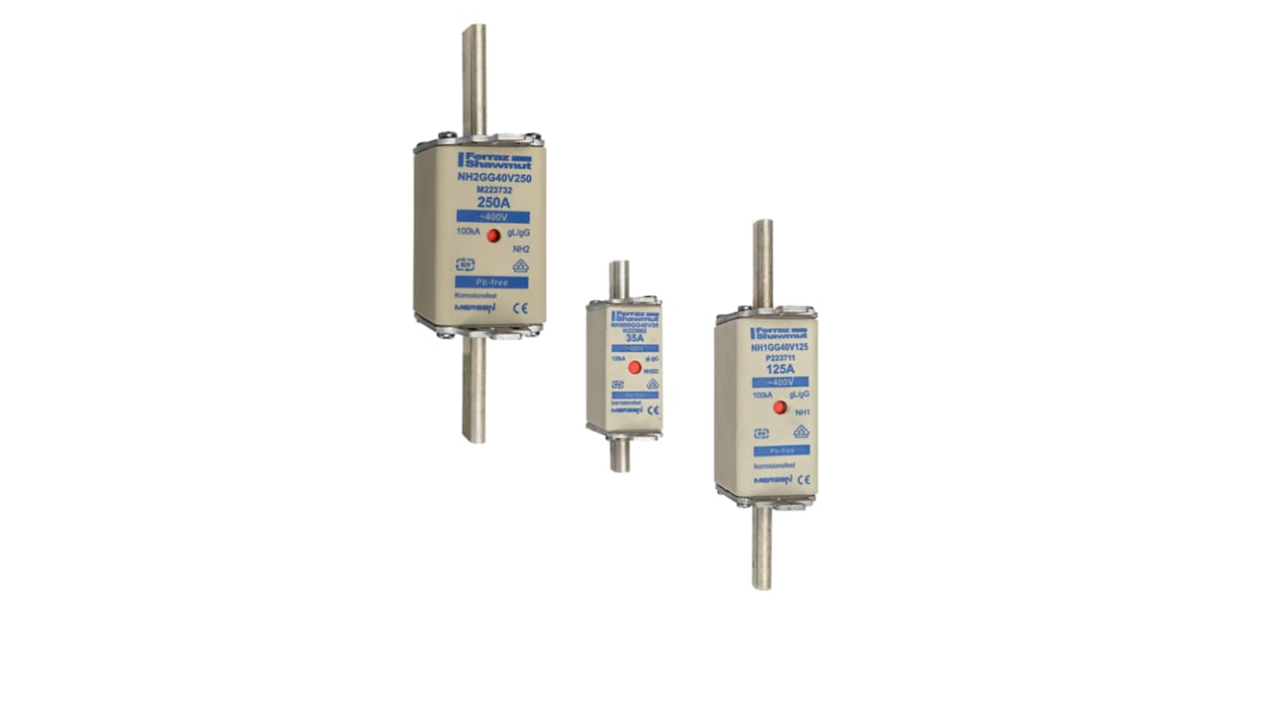Mersen 125A NH Fuse, NH2, 400V ac