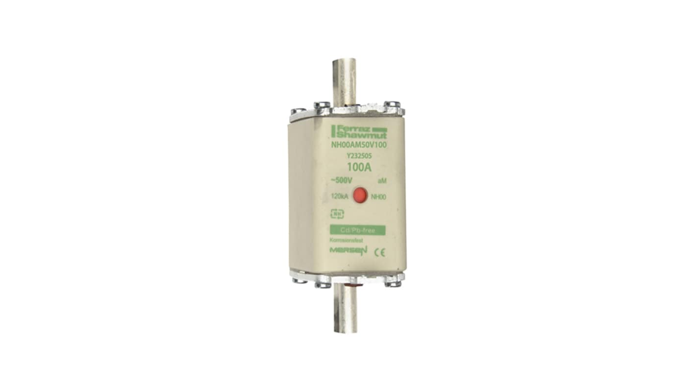 Mersen 100A NH Fuse, NH00, 500V ac