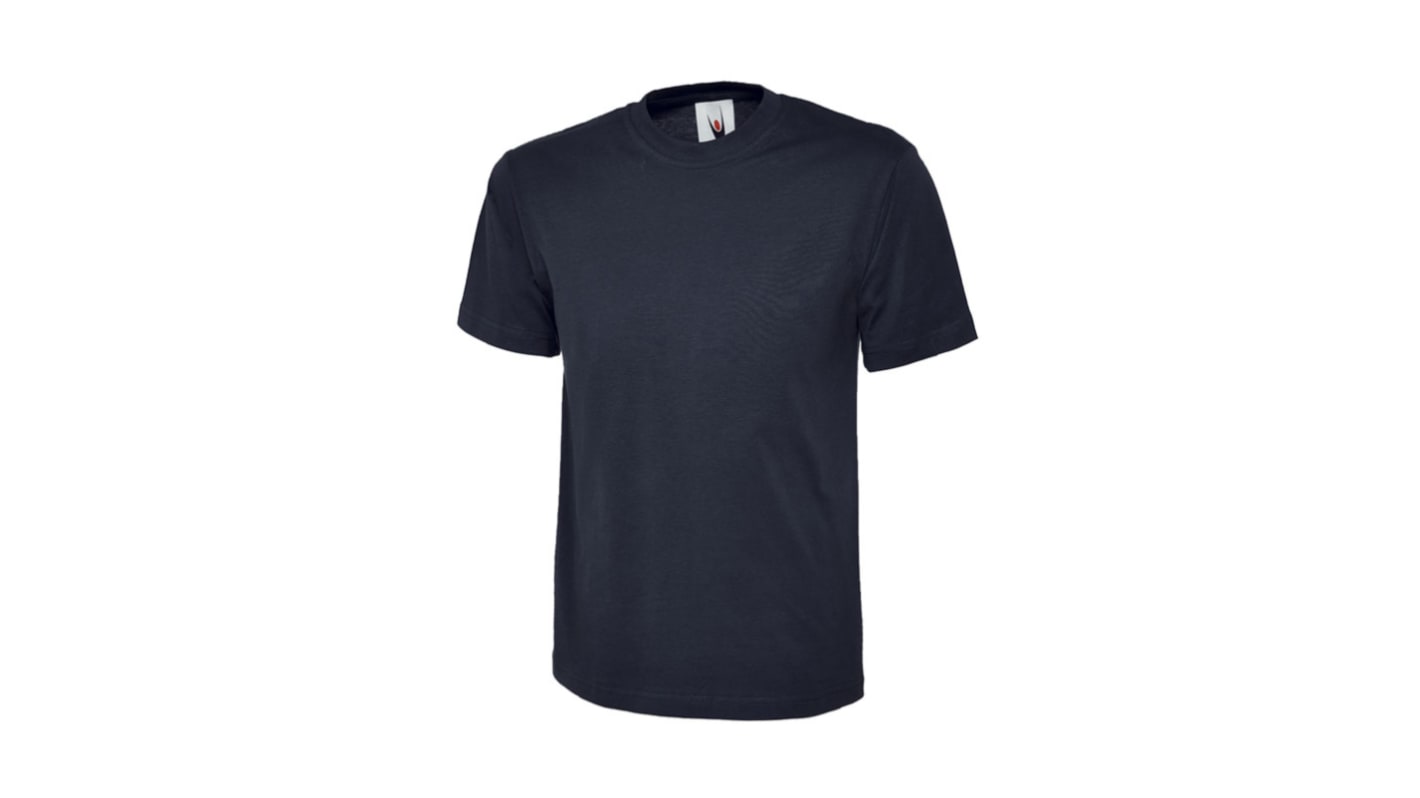 Uneek Navy 100% Cotton Short Sleeve T-Shirt, EUR- S