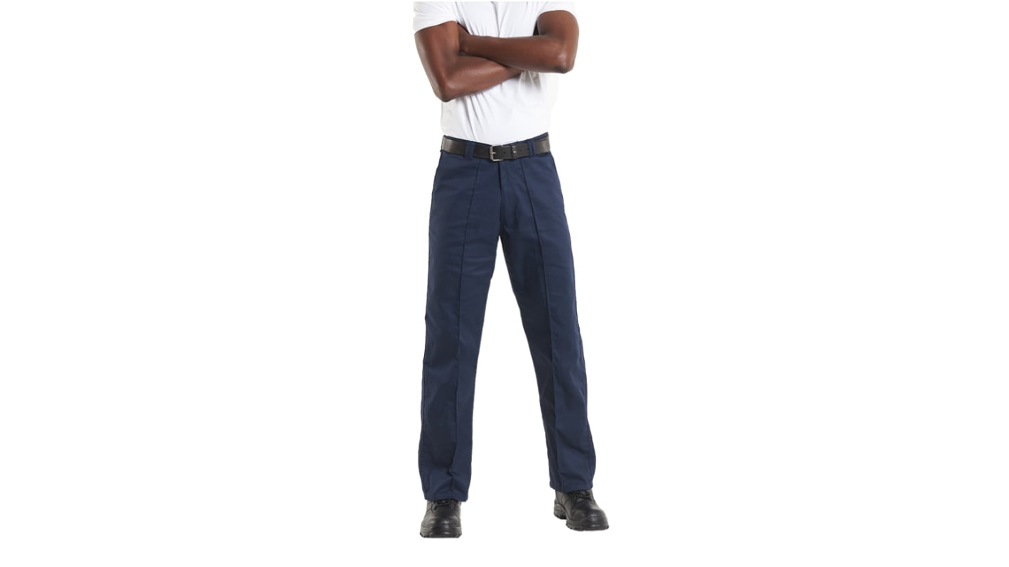 Uneek UC901 Herren Hose, 35 % Baumwolle, 65 % Polyester Marineblau, Größe 96.5cm / 38Zoll x 33Zoll