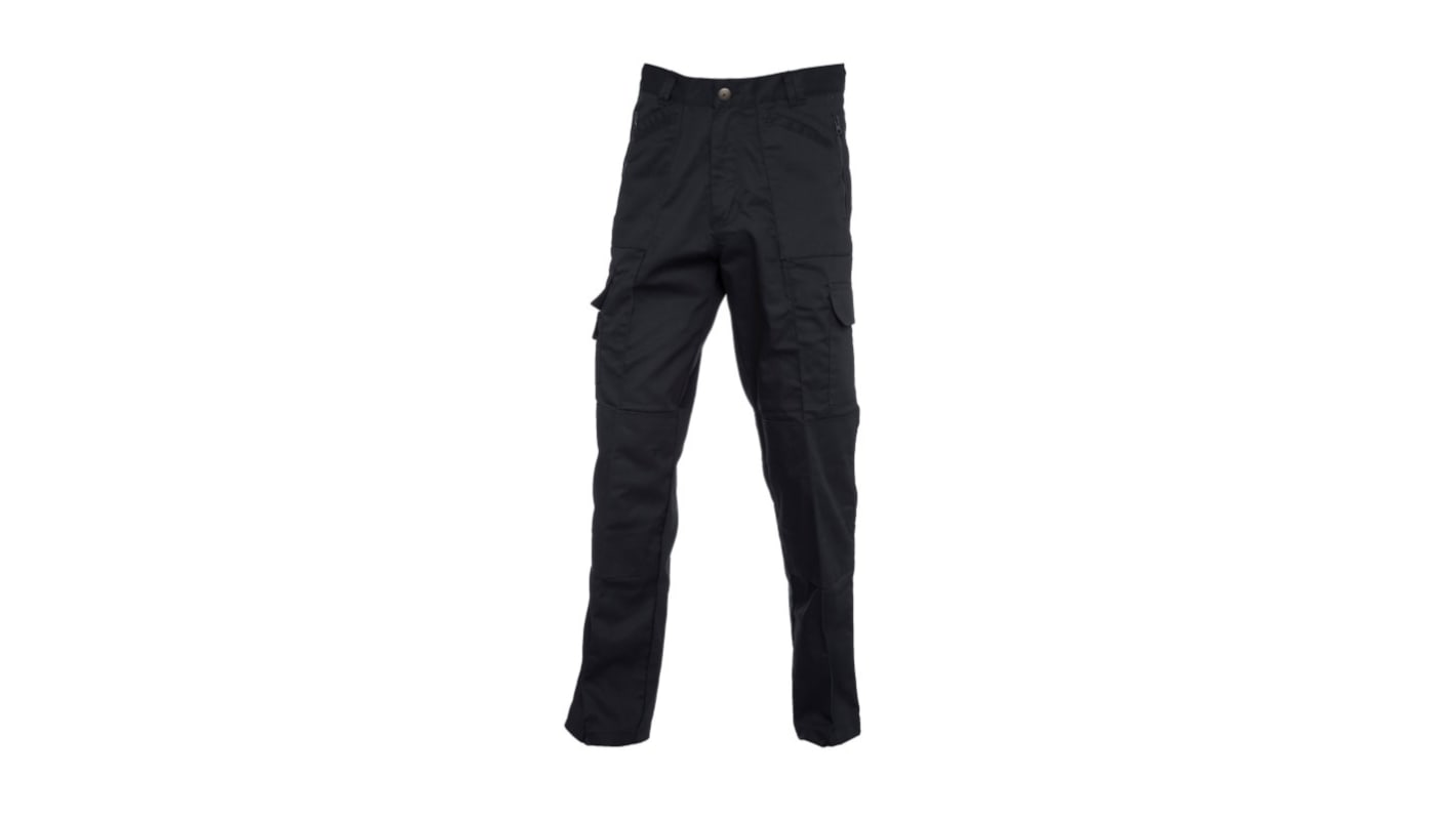 Pantaloni Nero 35% cotone, 65% poliestere per Uomo, lunghezza 31poll UC903 38poll 96.5cm