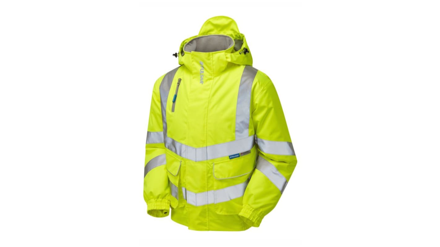 Chaqueta alta visibilidad PULSAR de color Amarillo, talla S