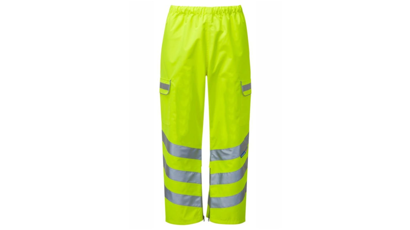 Pantalon haute visibilité PULSAR P206, taille 49 to 52pouce, Jaune, Respirant, Imperméable