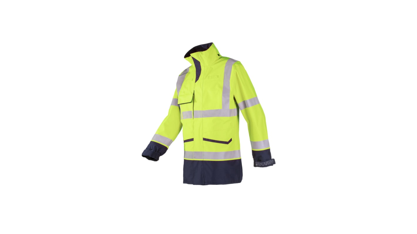 Jacket Hi Viz Yellow Navy Rain FR AST AR