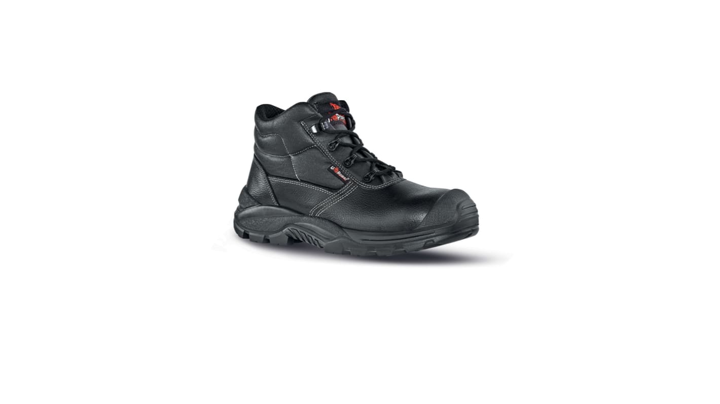 UPower RR1443 EN20345 S3, Unisex, Sicherheitsstiefel Schwarz, mit Zehen-Schutzkappe , Größe 42 / UK 8