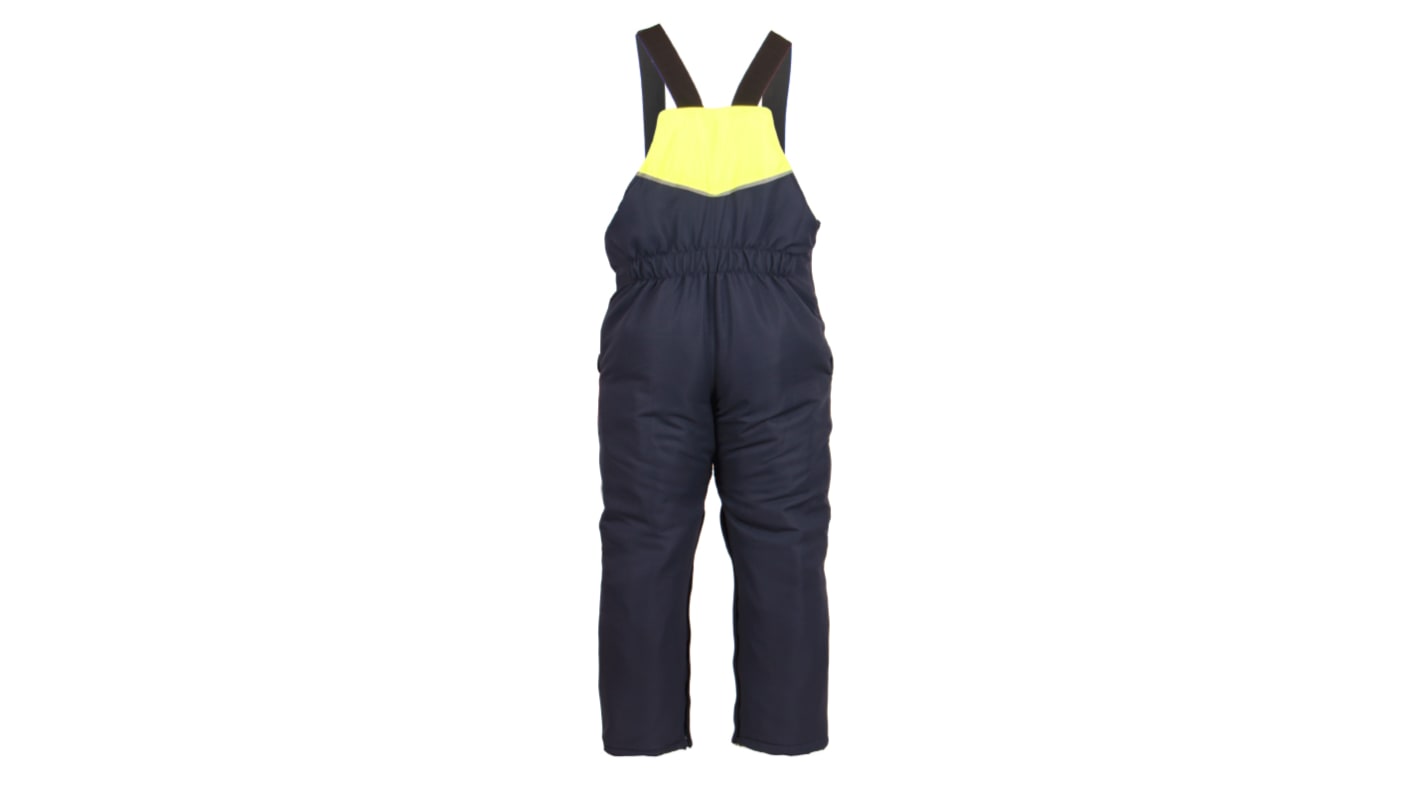 Flexitog ICE DIAMOND Latzhose , Polyester Marineblau/Gelb Wärmeisolierend