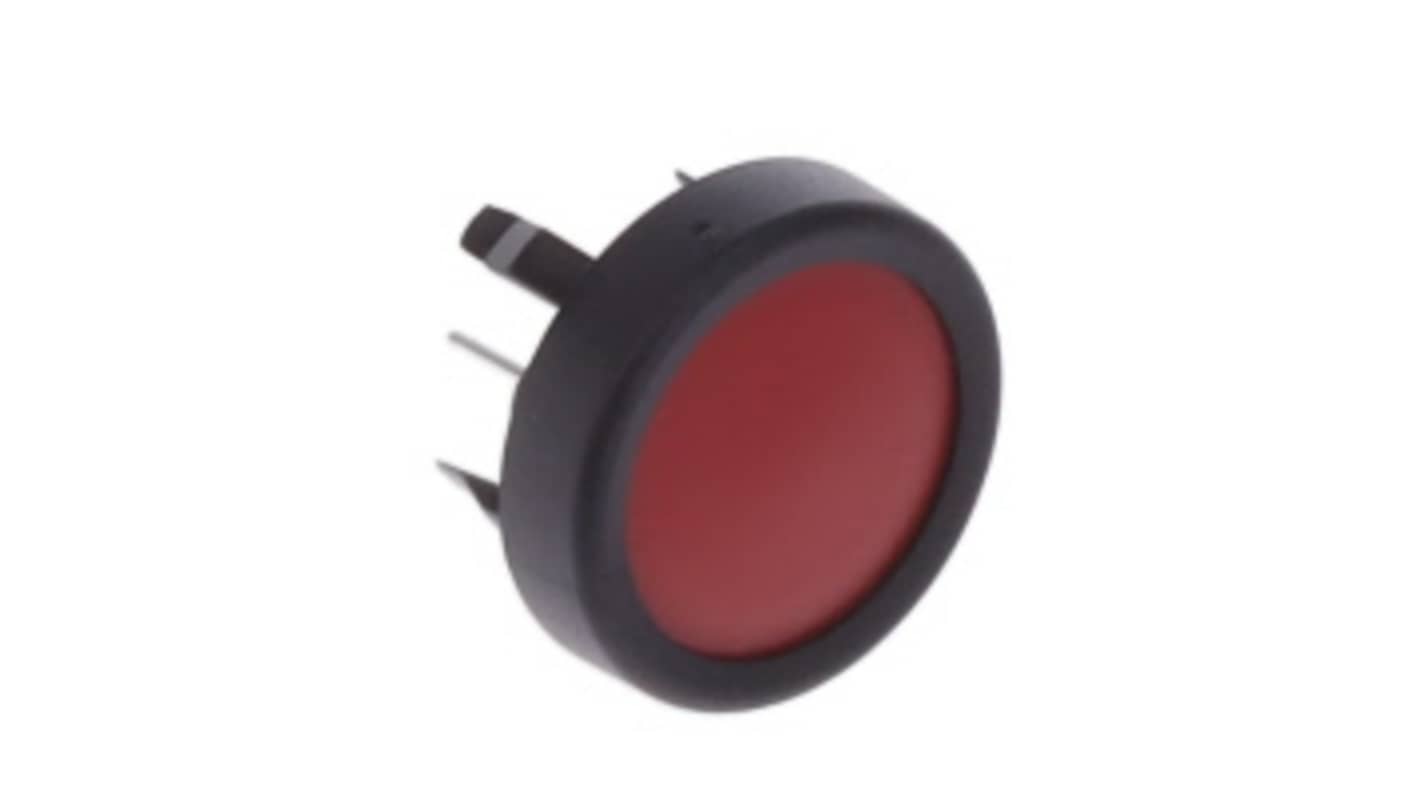 IP65 SPST Red Membrane Keyboard Switch, 125mA, -25 → 60°C