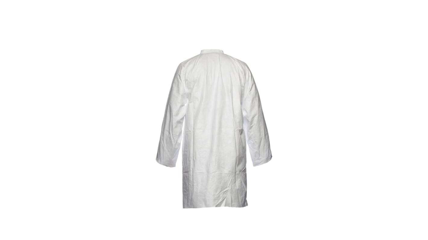 Bata de laboratorio blanca Unisex DuPont de color Blanco, talla XL