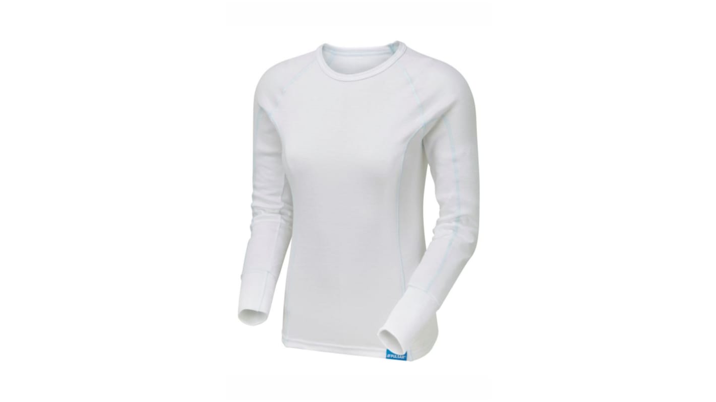 Praybourne Hvid Polyester Termo T-shirt, S