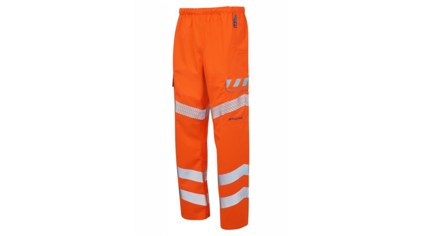 Praybourne EVO251 Åndbar, vandtæt Orange Hi-vis bukser, 50 to 52tommer