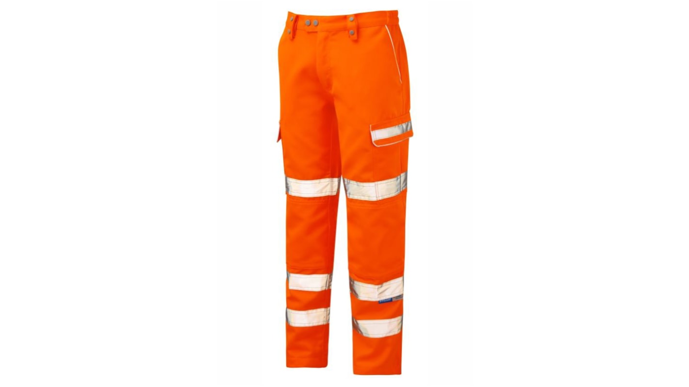 Praybourne PR336LDS Vandafvisende Orange Hi-vis bukser, 40tommer