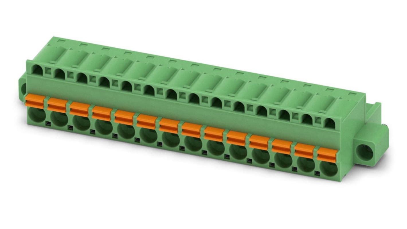 Phoenix Contact FKC Series Straight PCB Connector, 14 Contact(s), 5mm Pitch, 1 Row(s)