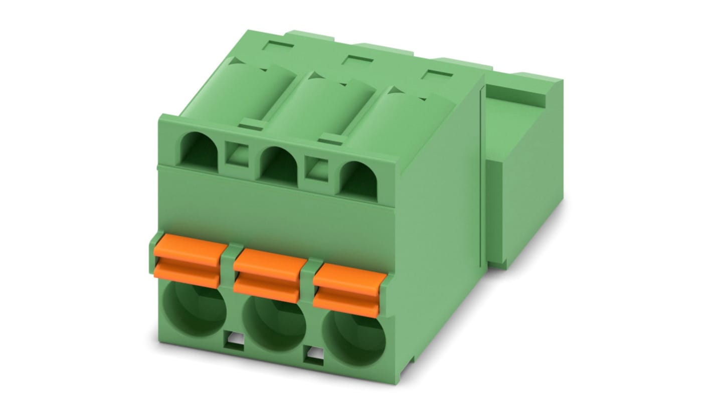 Phoenix Contact FKIC Series Straight PCB Connector, 3 Contact(s), 5mm Pitch, 1 Row(s)