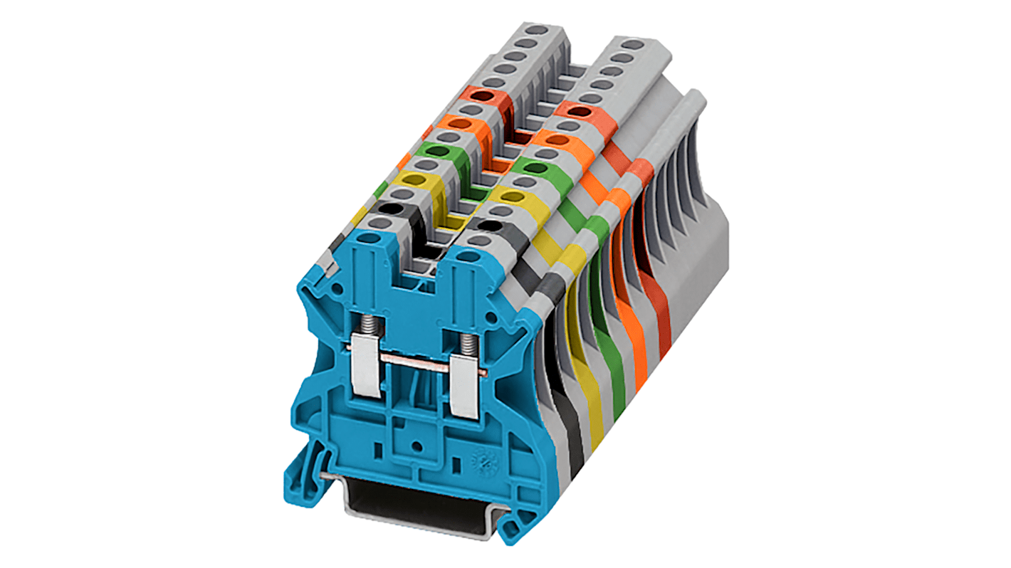 シーメンス 8WH DIN レール端子台, 32A 1 kV, スクリュー