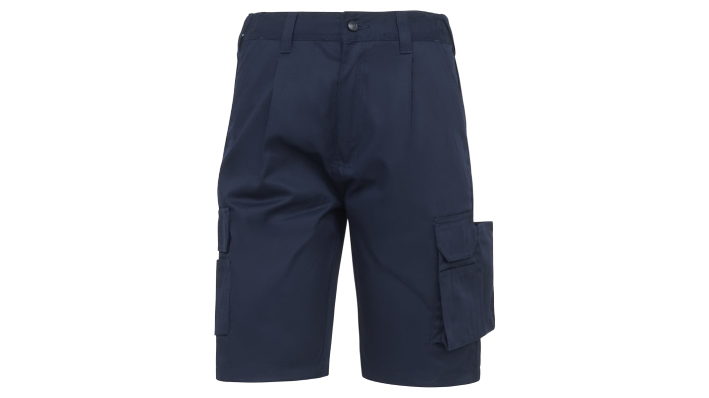 Pantaloncini da lavoro di col. Blu Navy Orn 2060 Donna, in Cotone, poliestere, con vita elasticizzata