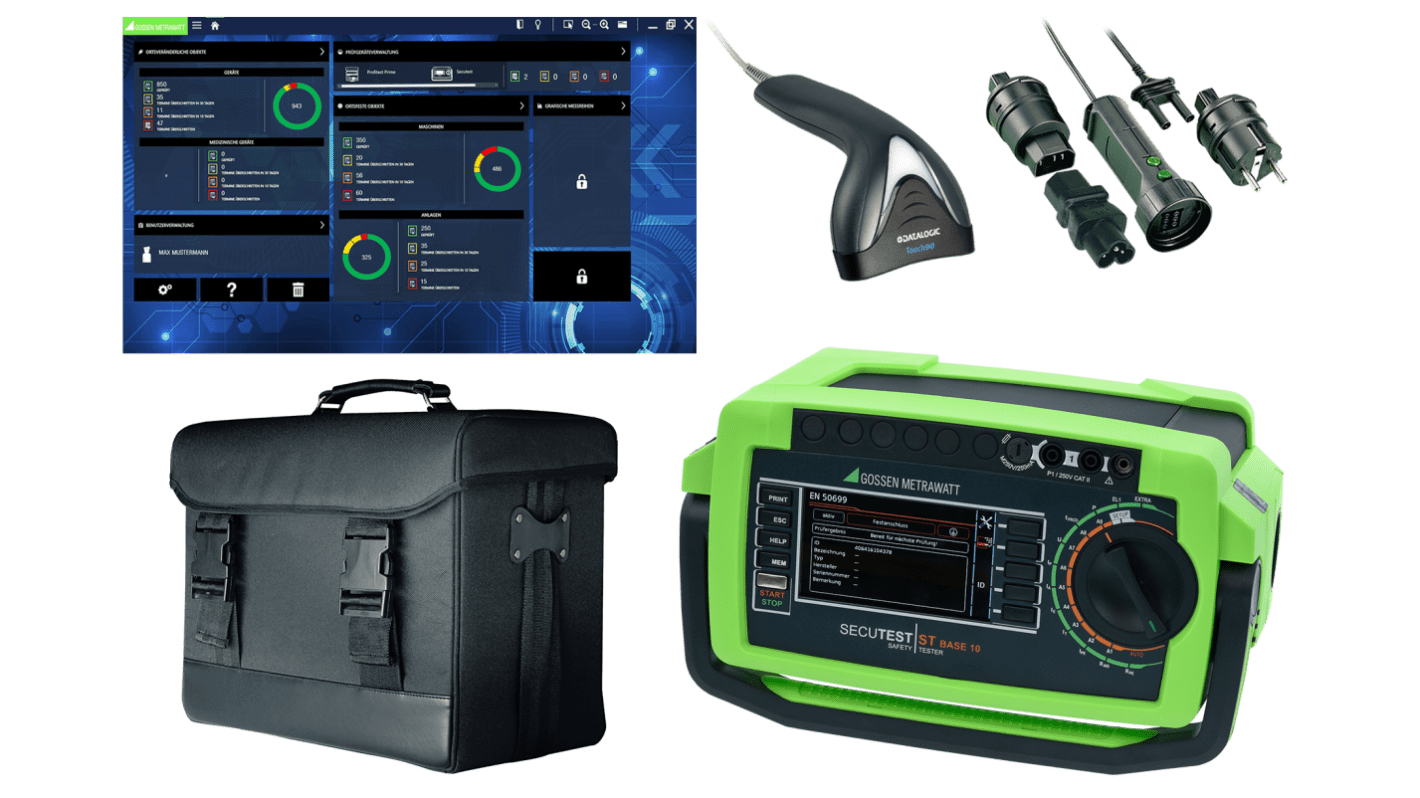 Kit de comprobación PAT Gossen Metrawatt SECUTEST LEMONGREEN, DAkkS