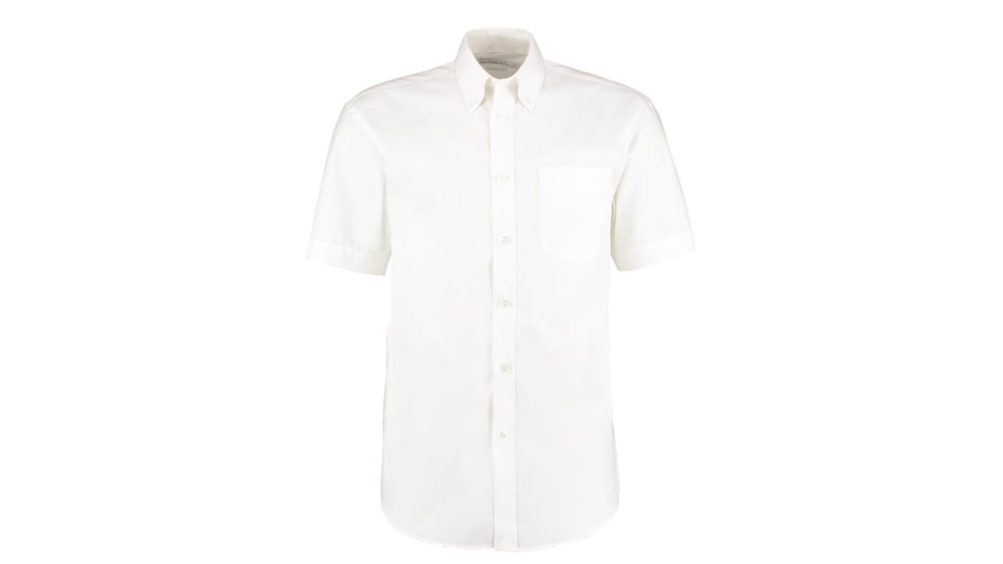Kustom Kit KK109 White Cotton, Polyester Shirt
