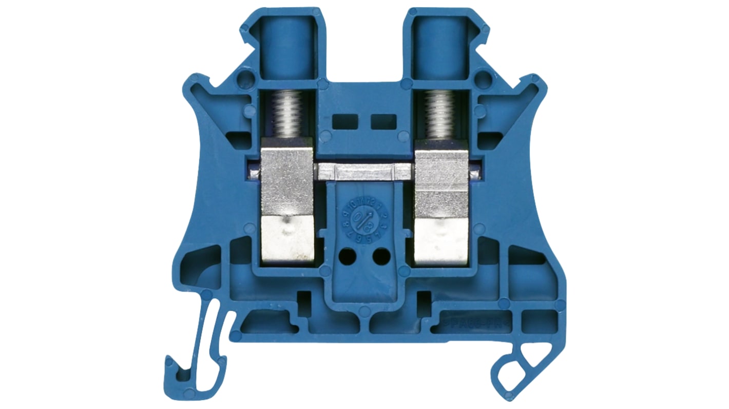 Siemens 8WH1000-0AJ01 8WH Series Blue, 10mm², 1-Level, Screw Termination, CSA