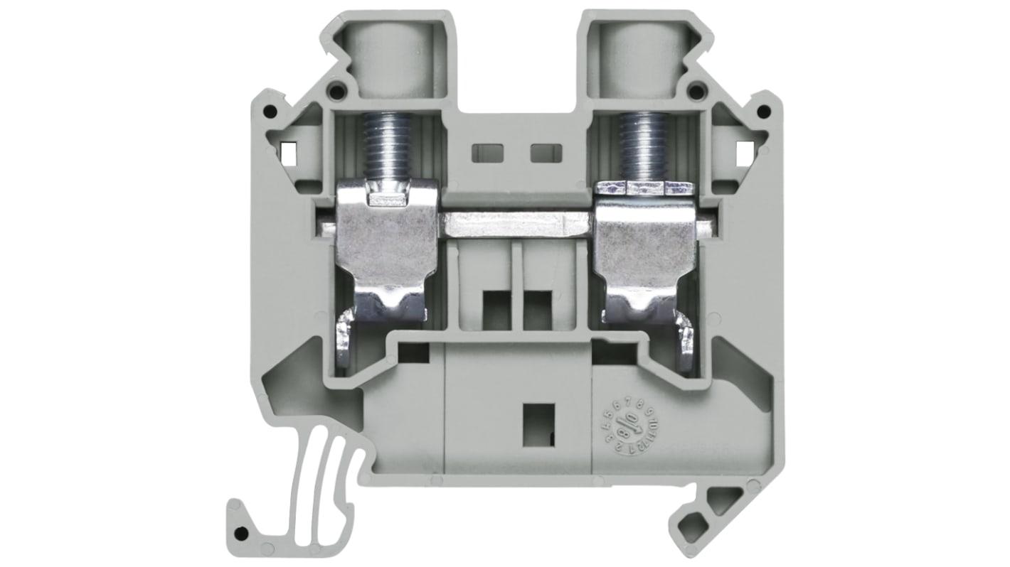 Siemens 单层导轨式接线端子, 1 kV, 16mm²CSA, 螺钉端接, 灰色, 8WH系列