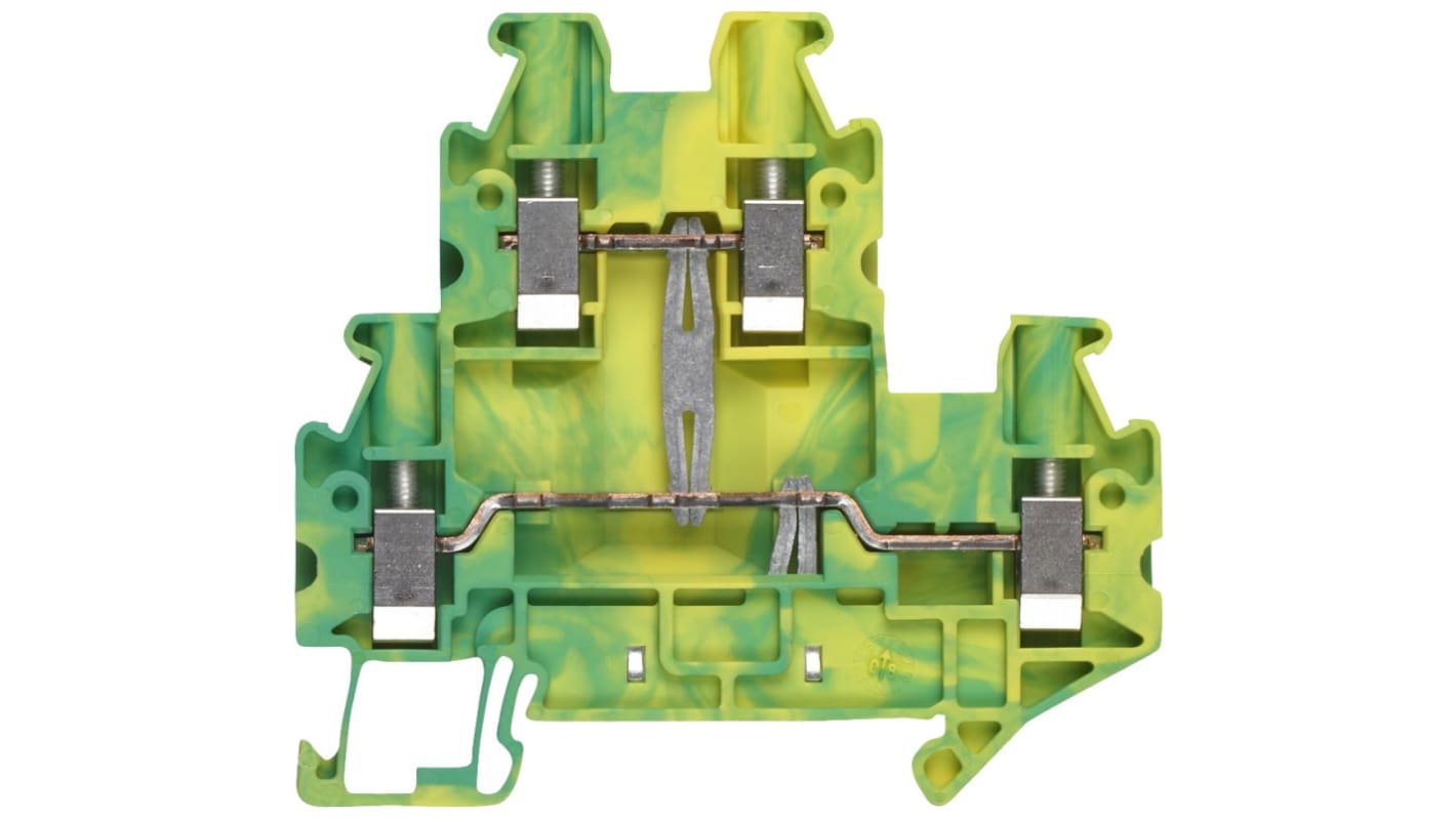 Siemens 8WH1020-0CG07 8WH Series Green, Yellow, 4mm², 2-Level, Screw Termination, CSA