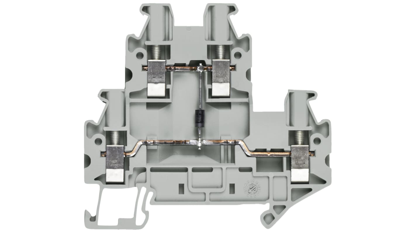 Siemens 8WH1020-5AF00 8WH Series Grey, 2.5mm², 2-Level, Screw Termination, CSA